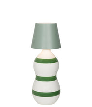 Carica l'immagine nel visualizzatore di Gallery, BOTTIGLIA IN CERAMICA "LIDO" CON FASCE (CM.10,4X21H)