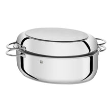 Carica l'immagine nel visualizzatore di Gallery, PENTOLA OVALE PER ARROSTO ACCIAIO INOX PLUS