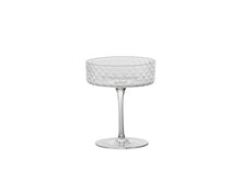 Carica l'immagine nel visualizzatore di Gallery, COPPA CHAMPAGNE IN VETRO SONORO"VENEZIANO MIXOLOGY"( CM.12,8X10,6 H) CL.25