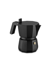 Carica l'immagine nel visualizzatore di Gallery, CAFFETTIERA ESPRESSO IN FUSIONE DI ALLUMINIO MOKA NERA 1 T/ZA.