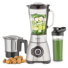 Carica l'immagine nel visualizzatore di Gallery, FRULLATORE INOX " B 800 POWER BLENDER SET" ( CM.22X19X43,5H) 1,5 LT.