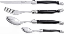 Carica l'immagine nel visualizzatore di Gallery, SERV.POSATE ACC.INOX C/MANICO ABS 24 P.ZI.