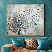 Carica l'immagine nel visualizzatore di Gallery, QUADRO C/CORNICE "ALBERO INCANTO" ( CM.120X100)