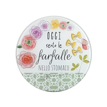 Carica l'immagine nel visualizzatore di Gallery, SOTTOPENTOLA IN VETRO "POSITIVETIME" CM. 20 VARI DECORI