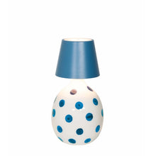 Carica l'immagine nel visualizzatore di Gallery, LAMPADA STOPPER P/POLDINA COL BLU ( CM. 11X11)