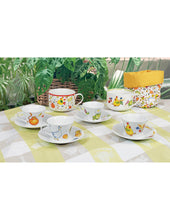 Carica l'immagine nel visualizzatore di Gallery, TAZZA COLAZIONE IN PORCELLANA " 4 STAGIONI" CM. 12,5 X 9 H