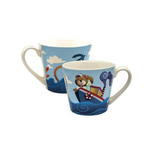 Carica l'immagine nel visualizzatore di Gallery, TAZZA COLAZIONE IN PORCELLANA "AVVENTURE FELICI"(VARI DECORI)