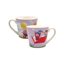 Carica l'immagine nel visualizzatore di Gallery, TAZZA COLAZIONE IN PORCELLANA "AVVENTURE FELICI"(VARI DECORI)