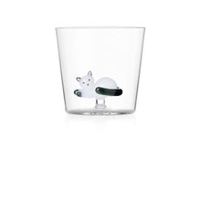 Carica l'immagine nel visualizzatore di Gallery, TUMBLER IN VETRO BOROSILICATO COLL. "TABBY CAT" (VARI SOGGETTI) CL.35