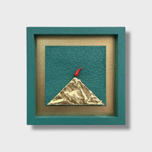 Carica l'immagine nel visualizzatore di Gallery, QUADRETTO " VESUVIO" IN LEGNO E PIETRA CM.20X20