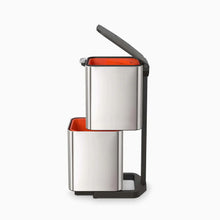 Carica l'immagine nel visualizzatore di Gallery, PATTUMIERA IN ACCIAIO PER RACCOLTA DIFFERENZIATA " TOTEM" 60LT.( 40X81H)