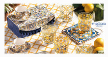 Carica l'immagine nel visualizzatore di Gallery, SET 6 BICCHIERI VETRO "MEDICEA" COL. .ASSORTITI