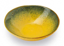 Carica l'immagine nel visualizzatore di Gallery, PIATTO FONDO " TERRE LONTANE" ( BLU/GIALLO)