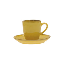 Carica l'immagine nel visualizzatore di Gallery, TAZZA CAFFE' C/PIATTO CONCERTO ( DISP.VARI COLORI) STONEWARE