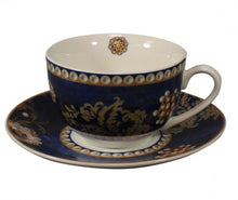 Carica l'immagine nel visualizzatore di Gallery, SET 2 TAZZE THE' NEW BONE CHINE " DANUBIO BLU"