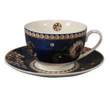 Carica l'immagine nel visualizzatore di Gallery, SET 2 TAZZE THE' NEW BONE CHINE " DANUBIO BLU"