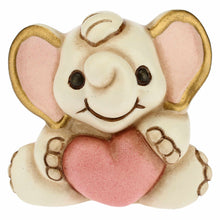 Carica l'immagine nel visualizzatore di Gallery, ELEFANTINO CON CUORE ROSA CM. 3,8