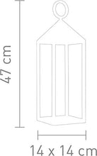 Carica l'immagine nel visualizzatore di Gallery, LAMPADA LANTERNA DA TAVOLO " CARGO" 2.0 CM. 47 (ALLUM.GRIGIO)