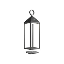 Carica l'immagine nel visualizzatore di Gallery, LAMPADA LANTERNA DA TAVOLO " CARGO" 2.0 CM. 47 (ALLUM.GRIGIO)