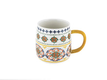 Carica l&#39;immagine nel visualizzatore di Gallery, SET 2 MUG IN PORCELLANA &quot;GARDENY&quot; ( GIALLO/ROSSO)
