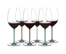 Carica l&#39;immagine nel visualizzatore di Gallery, SET 6 CALICI CABERNET-MERLOT COLORATI &quot;FATTO A MANO&quot;
