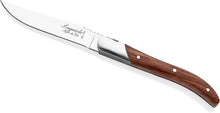 Carica l&#39;immagine nel visualizzatore di Gallery, SET 6 COLTELLI BISTECCA MANICO LEGNO PALISSANDRO
