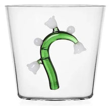 Carica l&#39;immagine nel visualizzatore di Gallery, BICCHIERE TUMBLER IN VETRO BOROSILICATO &quot; BOTANICA&quot; VARI DEC.
