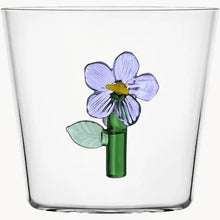 Carica l&#39;immagine nel visualizzatore di Gallery, BICCHIERE TUMBLER IN VETRO BOROSILICATO &quot; BOTANICA&quot; VARI DEC.
