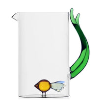 Carica l&#39;immagine nel visualizzatore di Gallery, BROCCA IN VETRO BOROSILICATO &quot; MARINE GARDEN&quot; LT.1,5 ( CM.10,8X10,8X21H)
