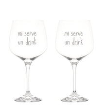 Carica l&#39;immagine nel visualizzatore di Gallery, SET 2 CALICI COCKTAIL C/SCRITTA CL.82
