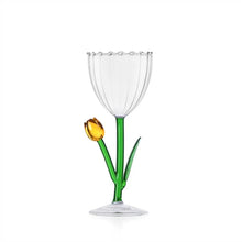 Carica l'immagine nel visualizzatore di Gallery, CALICE IN VETRO OTTICO "BOTANICA" (TULIPANO) CM.8,5X20,5H
