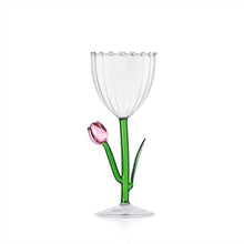Carica l'immagine nel visualizzatore di Gallery, CALICE IN VETRO OTTICO "BOTANICA" (TULIPANO) CM.8,5X20,5H
