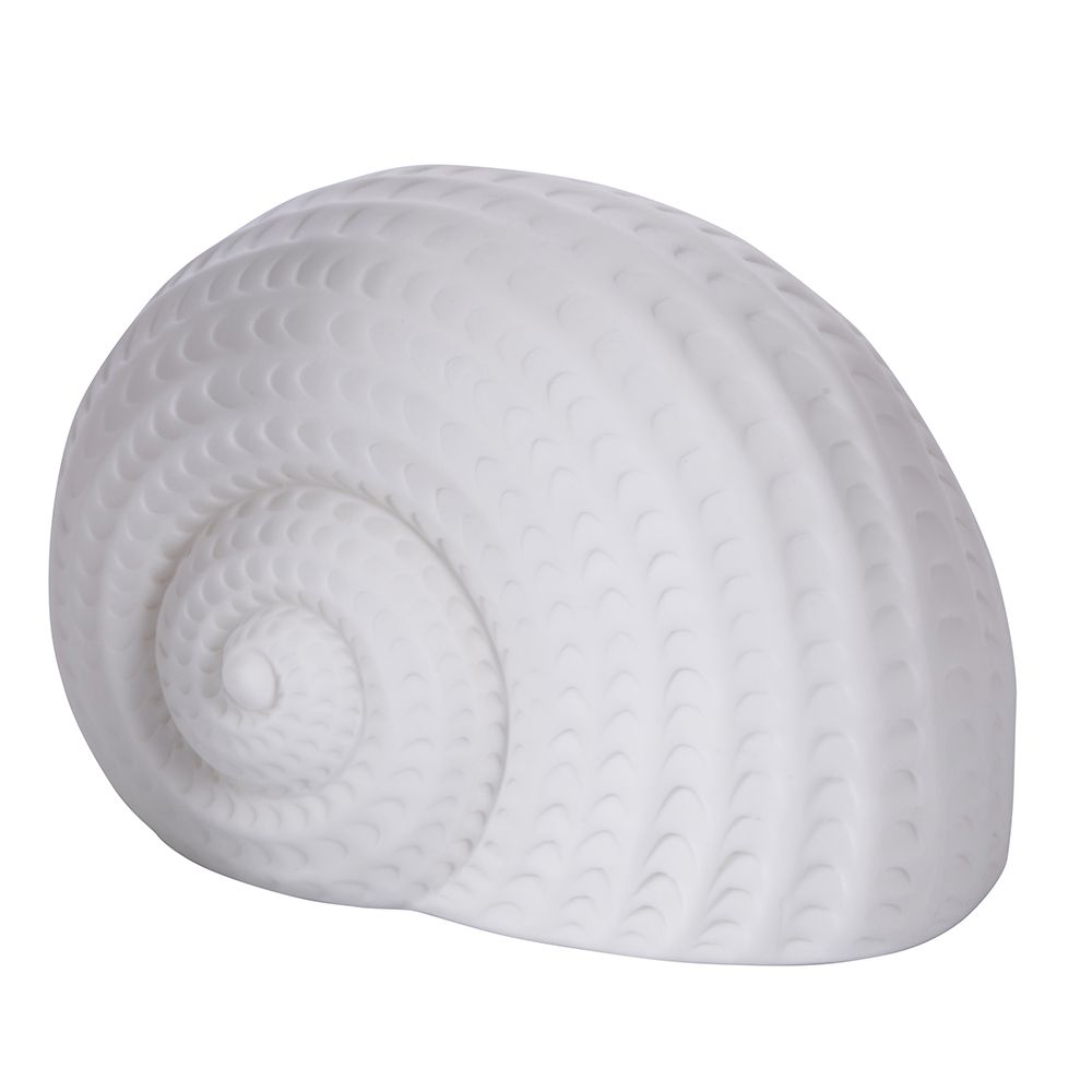 CONCHIGLIA LED DECORATIVA IN PORCELLANA 