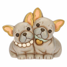 Carica l'immagine nel visualizzatore di Gallery, COPPIA CANI BULLDOG FRANCESE IN CERAMICA ( CM.11,9x7,8x9,9 )
