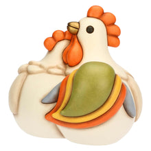 Carica l&#39;immagine nel visualizzatore di Gallery, COPPIA GALLO E GALLINA IN CERAMICA CM.20,2X19,7
