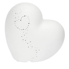 Carica l&#39;immagine nel visualizzatore di Gallery, LAMPADA IN CERAMICA &quot; CUORE&quot; ( CM. 20)
