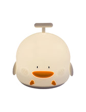 Carica l&#39;immagine nel visualizzatore di Gallery, LAMPADA TOUCH IN SILICONE &quot;DUCK&quot; ( cm. 13x12,5x14h)
