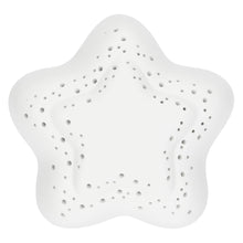 Carica l&#39;immagine nel visualizzatore di Gallery, MINI LAMPADA A LED IN CERAMICA&quot; CUORE/STELLA&quot;( CM. 10x5x9)
