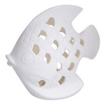 Carica l&#39;immagine nel visualizzatore di Gallery, PESCE DECORATIVO IN CERAMICA C/LED CM. 15,5X7X14,3
