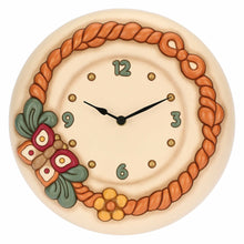 Carica l&#39;immagine nel visualizzatore di Gallery, OROLOGIO DA PARETE  IN CERAMICA &quot; ABBRACCIAMI&quot; (     CM.26,3 x 26,3 x 5,4 )
