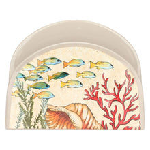 Carica l'immagine nel visualizzatore di Gallery, PORTATOVAGLIOLI IN MELAMINA "SEA LIFE"( CM.15,6X4,7X12)
