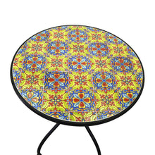 Carica l&#39;immagine nel visualizzatore di Gallery, TAVOLINO IN METALLO &quot;CATANIA&quot; C/2 SEDIE (TAV.CM 60X75-SEDIE 38X46X92H)
