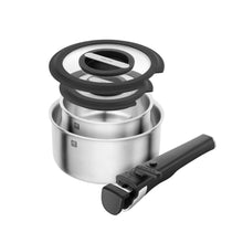 Carica l'immagine nel visualizzatore di Gallery, SET PENTOLE  ACCIAIO INOX" UNLOCK"5 P/ZI.
