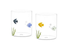 Carica l'immagine nel visualizzatore di Gallery, SET 2 BICCHIERI IN VETRO  " LIEVE" MARE
