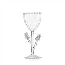 Carica l'immagine nel visualizzatore di Gallery, CALICE OTTICO  IN VETRO BOROSL.COLL." BOTANICA" cm. 8,5x21,5HCALICI BOTANICA ICHENDORF
