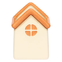 Carica l&#39;immagine nel visualizzatore di Gallery, PORTADIFFUSORE IN CERAMICA &quot; CASETTA CON TULIPANO&quot;( CM.10,3 x 10,9 x 13,6 )
