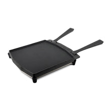 Carica l&#39;immagine nel visualizzatore di Gallery, BISTECCHIERA IN GHISA 2 MANICI CM. 33 X 37 X 7  kg 6,1
