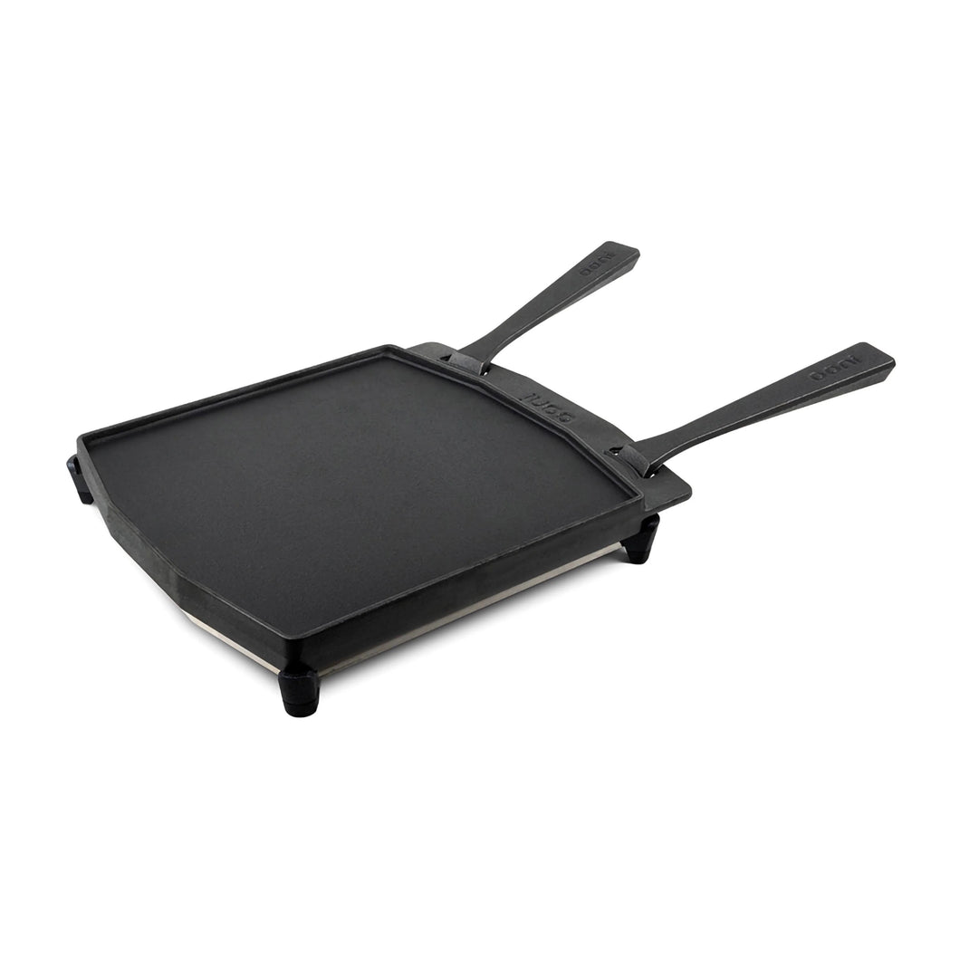 BISTECCHIERA IN GHISA 2 MANICI CM. 33 X 37 X 7  kg 6,1