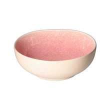 Carica l&#39;immagine nel visualizzatore di Gallery, INSALATIERA &quot;FUSE&quot; IN CERAMICA STONEWARE CM. 26 ( AZZURRO/ROSA)
