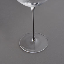 Carica l&#39;immagine nel visualizzatore di Gallery, CALICE IN VETRO MEMENTO WINE 01 (COL.DISP.NERO,BLU,LIME,TURCHESE)
